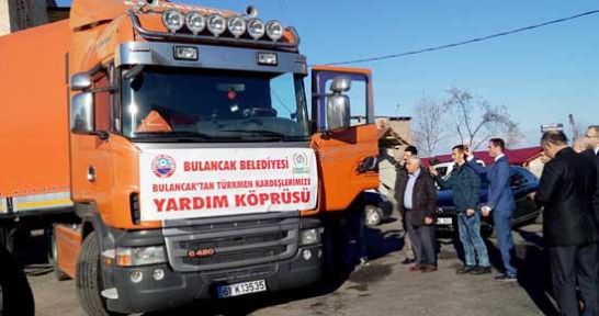 BULANCAK BELEDİYESİ TÜRKMENLERE UN YOLLADI BULANCAK BELEDİYESİ TÜRKMENLERE UN YOLLADI