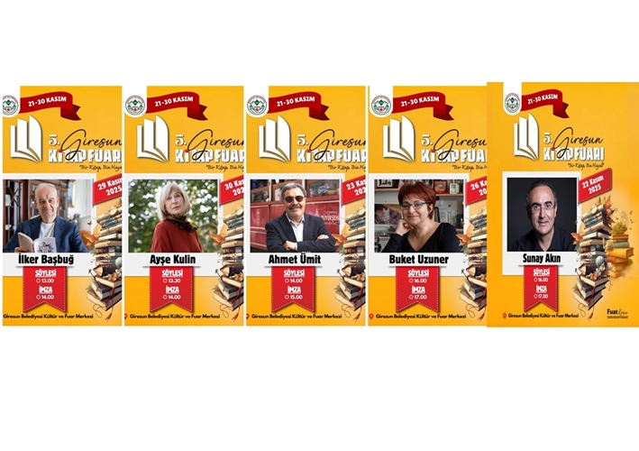 Giresun Kitap Fuarı’na katılacak yazarlar belli oluyor
