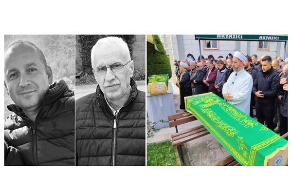 Pazarsuyu deresinde can veren dayı ve yeğen için tören