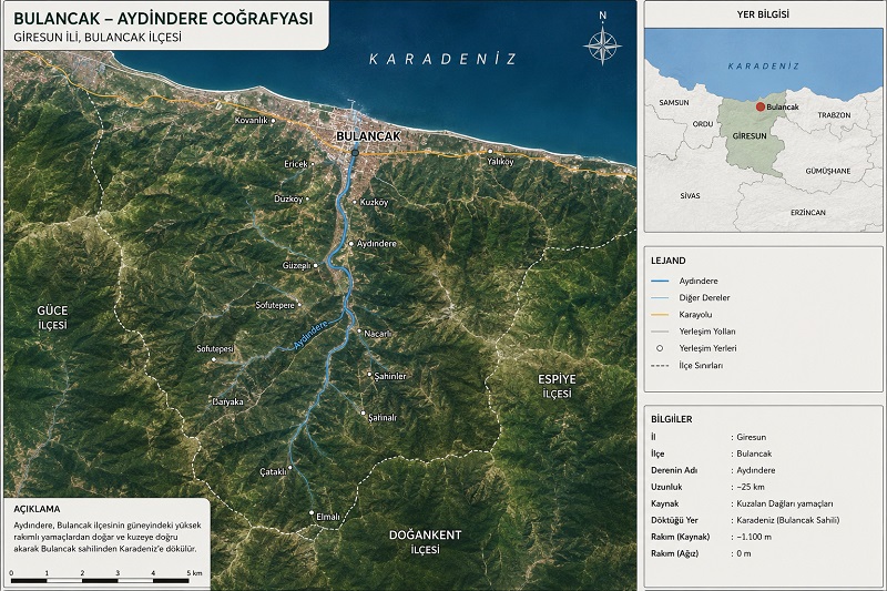 BULANCAK- KOVANLIK–AYDINDERE YOL  PROJESİNDE ÇALIŞMALAR BAŞLADI