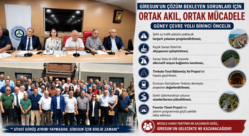 GİRESUN’DA ORTAK İRADE SES YÜKSELTTİ