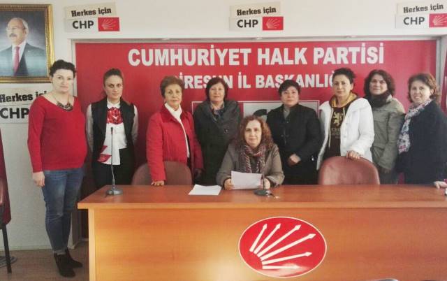 CHP’li kadınlardan kadına şiddete son çağrısı