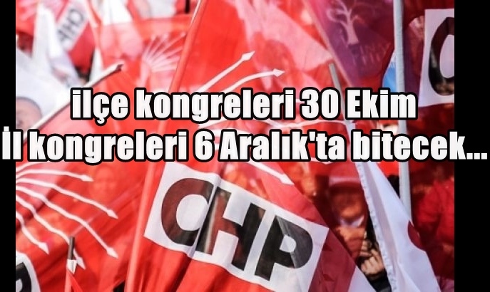 CHP MYK OLAĞAN KONGRE SÜRECİNİ BAŞLATTI