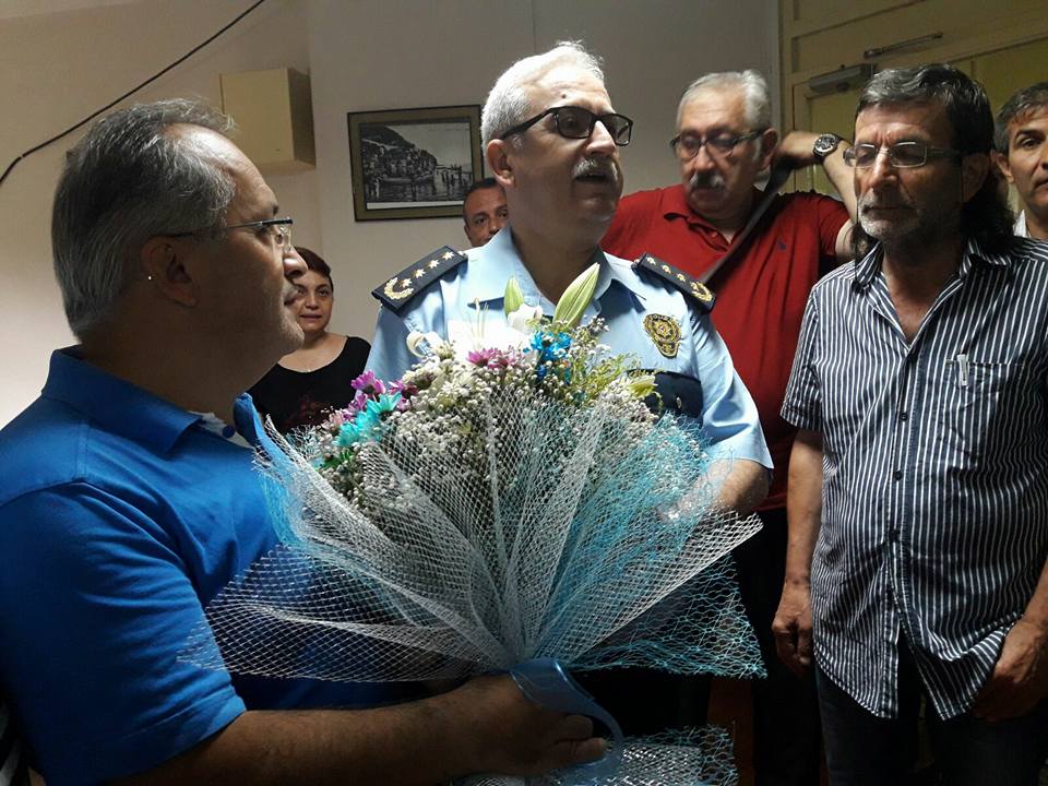 EMNİYET MÜDÜR UĞUR ÖZTÜRK, GAZETECİLERE VEDA ETTİ