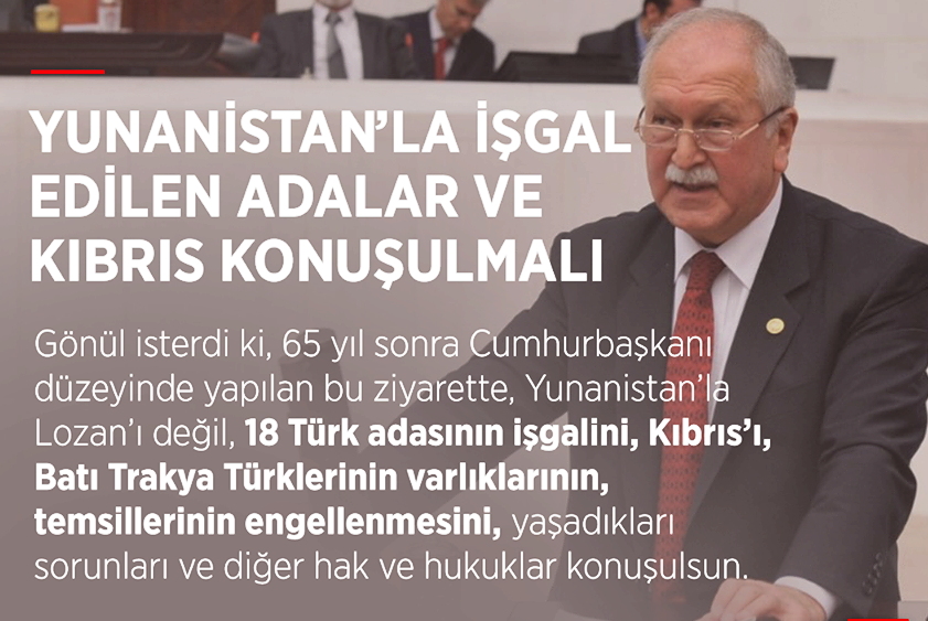 MİLLETVEKİLİ BÜLENT BEKTAŞOĞLU’DAN LOZAN VE KUDÜS TEPKİSİ