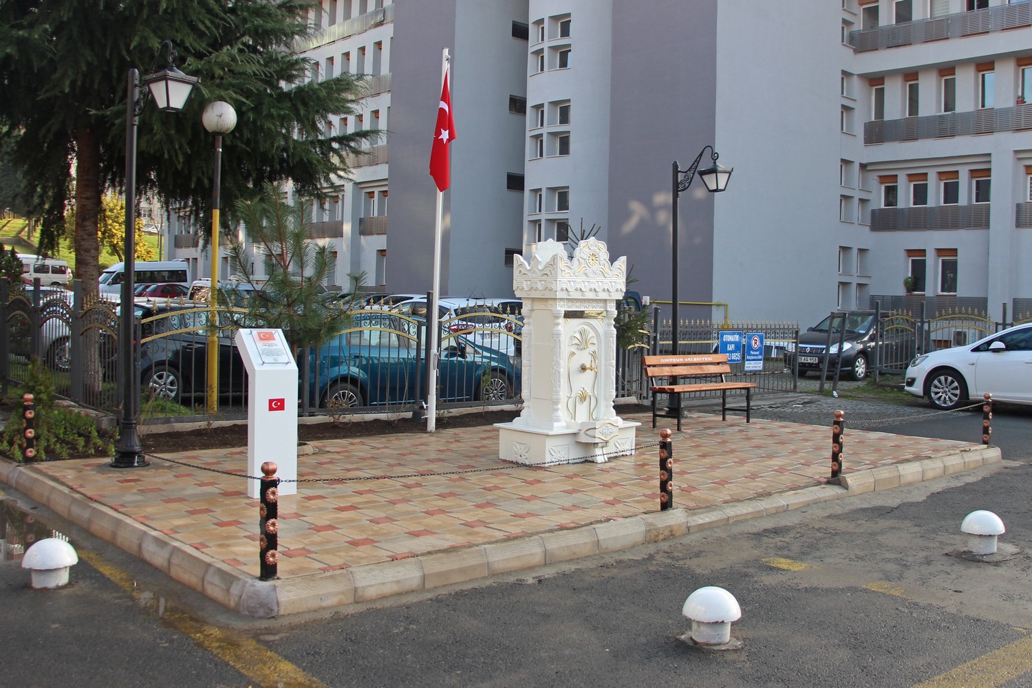 GİRESUN BELEDİYESİ ŞEHİT ÇEŞMELERİNİ ONARIYOR
