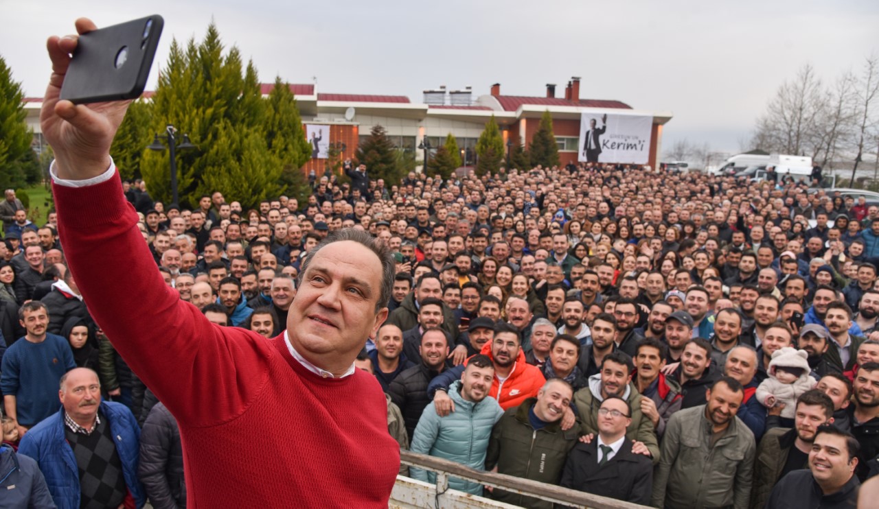 MİLLET İTTİFAKININ CHP’Lİ ADAYI KERİM AKSU ‘ÖNDEYİZ, KAZANIYORUZ” DEDİ…