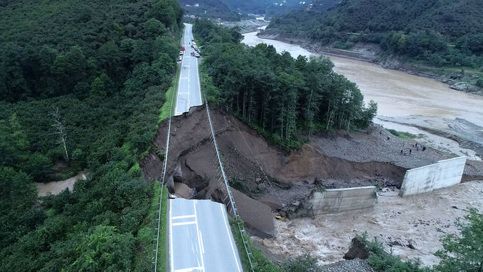 İŞTE GİRESUN AFETİNDE YIKILAN KÖPRÜ BİLANÇOSU