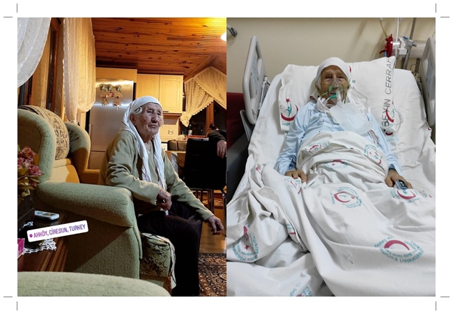 103 YAŞINDAKİ FATMA ÇITLAKOĞLU COVİD’E YENİK DÜŞTÜ