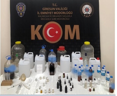 KAÇAK ALKOL ÜRETENLERE GÖZALTI
