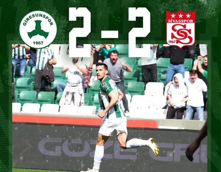 GİRESUNSPOR SAHASINDA KAZANAMADI