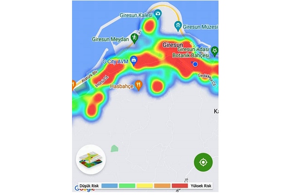 GİRESUN’DA KORKUTAN KORONA KIRMIZISI