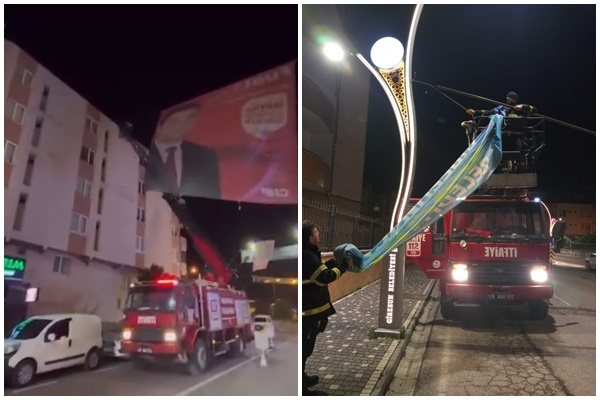 Belediyeden CHP’ye cevap: “Başkanın pankartını da indiriyoruz”…