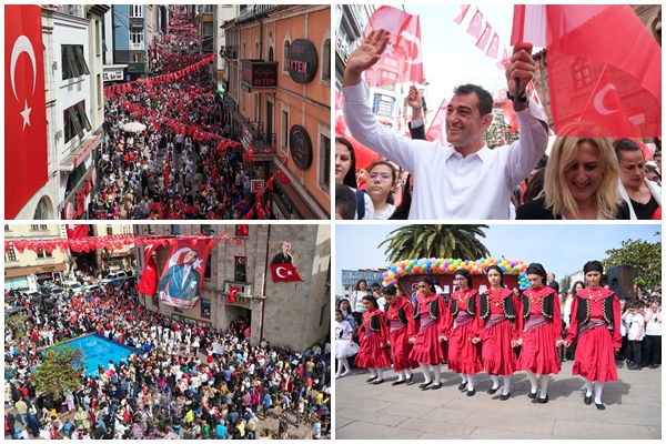 Giresun’da 23 Nisan yürüyüşü