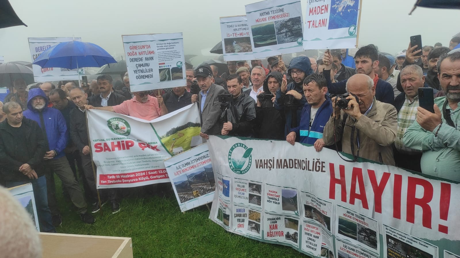 Harşit Vadisi halkı maden katliamına karşı miting düzenledi Harşit Vadisi halkı maden katliamına karşı miting düzenledi