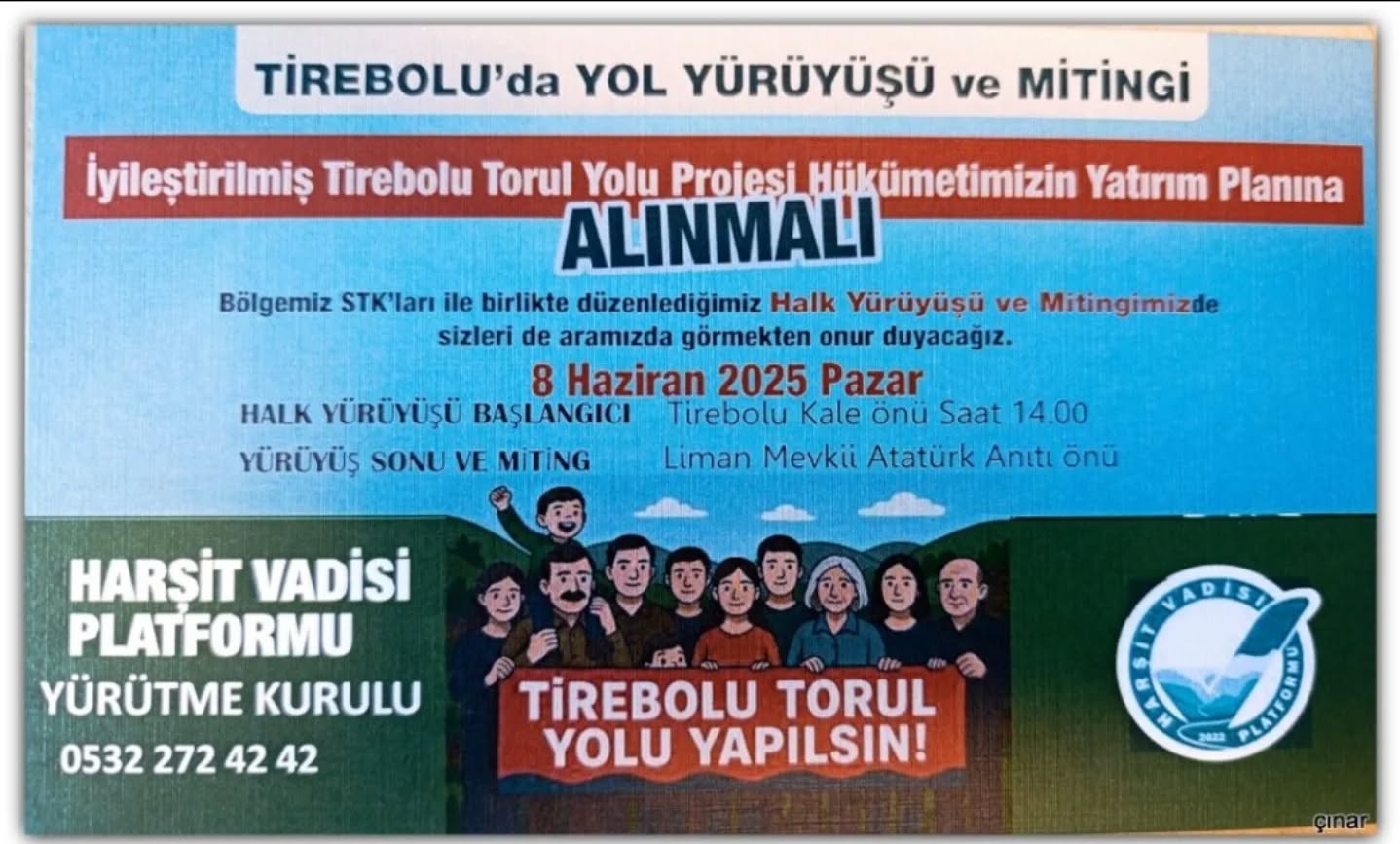 Tirebolu-Torul yolu için eylem başlıyor