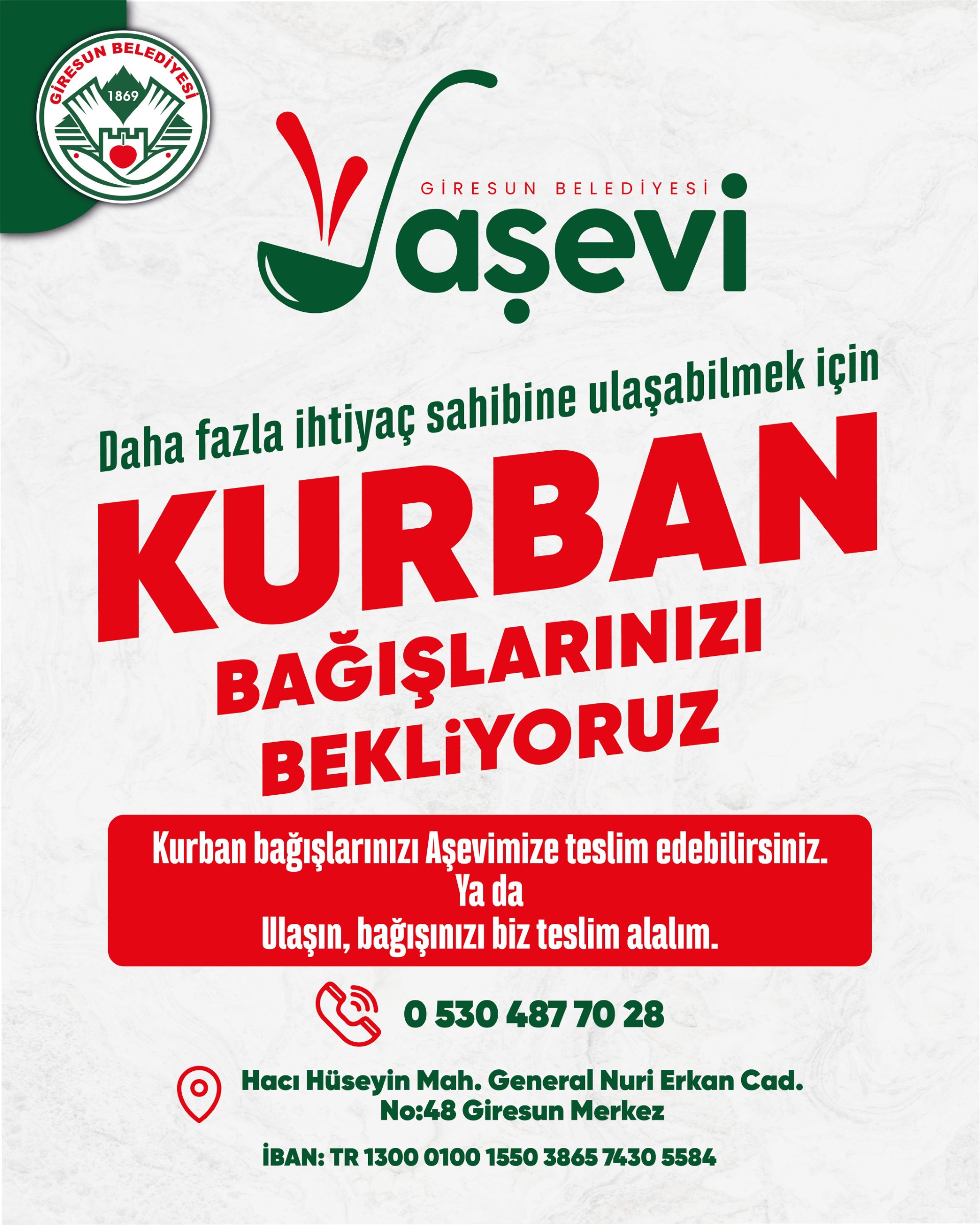Giresun Belediyesi kurban bağışlarını ihitaç sahiplerine dağıtacak Giresun Belediyesi kurban bağışlarını ihitaç sahiplerine dağıtacak