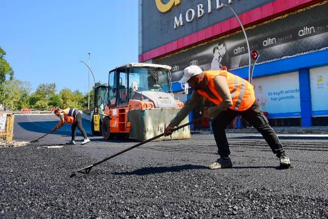 HASTANE YOLU YENİ GÖRÜNÜMÜNE KAVUŞUYOR