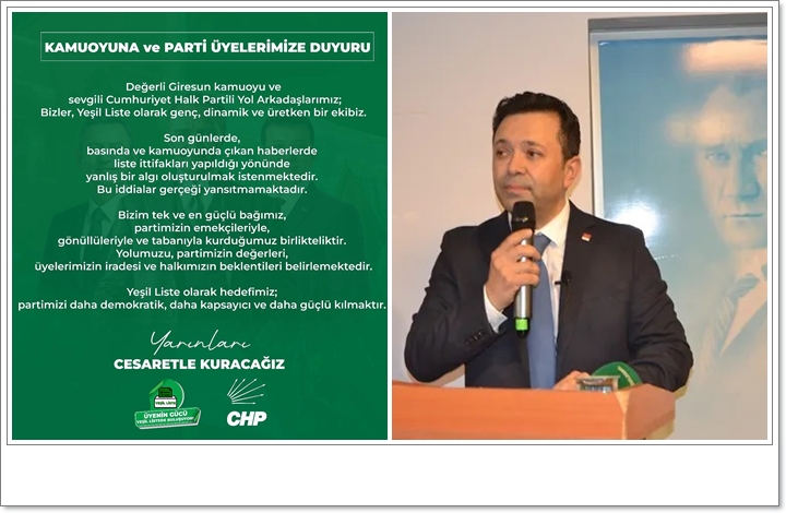 BURAK BEKTAŞOĞLU: “LİSTE İTTİFAKI YAPMADIK”