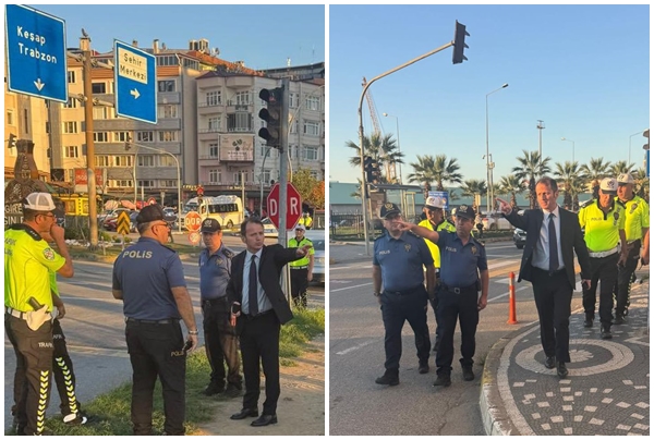 Giresun’un yeni emniyet müdürü Akbaş, trafikten başladı