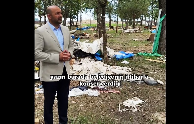 Ak Parti’li Civelokoğlu, fındık işçilerinin çöpünü malzeme yaptı