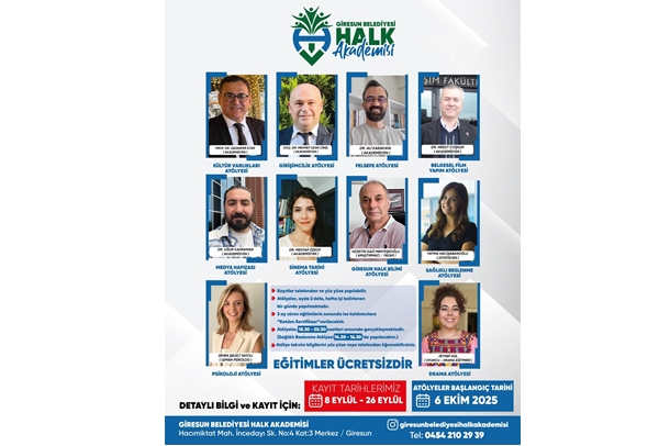 HALK AKADEMİSİ’ NDE ATÖLYELER İÇİN KAYITLAR BAŞLADI