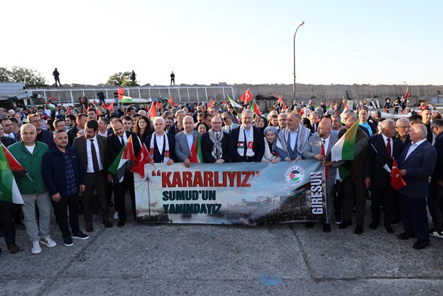 Giresun’da Filistin’e destek yürüyüşü