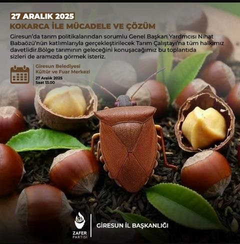 Zafer Partisi Giresun’da Kokarca Çalıştayı düzenliyor Zafer Partisi Giresun’da Kokarca Çalıştayı düzenliyor