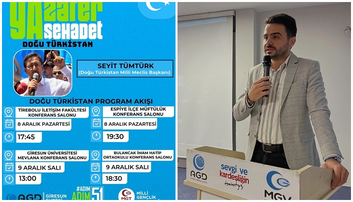 Seyit Tümtürk, Giresun’da Doğu Türkisitan’daki zulmü anlatacak Seyit Tümtürk, Giresun’da Doğu Türkisitan’daki zulmü anlatacak