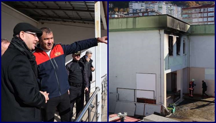 Gençlik merkezinde korkutan yangın Gençlik merkezinde korkutan yangın