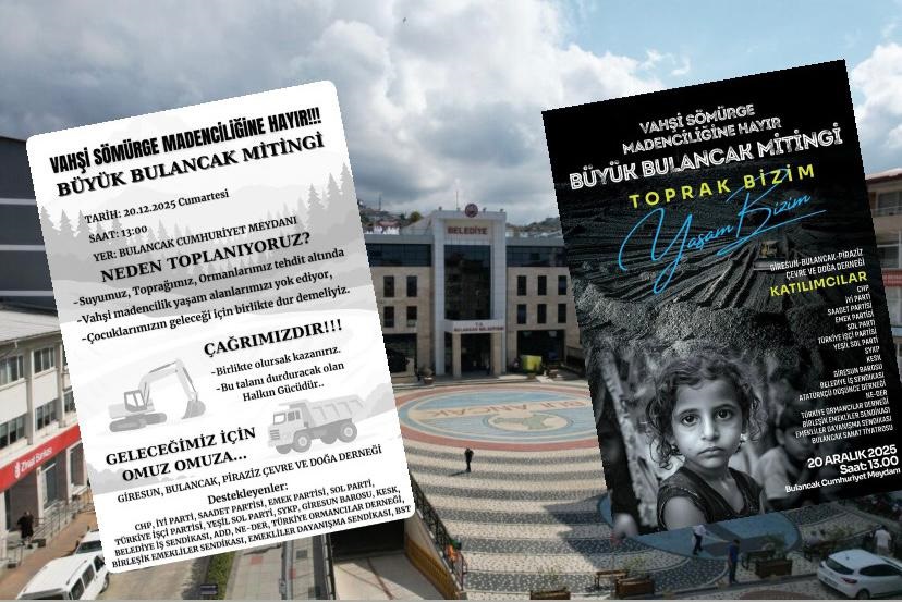 Bulancak’ta vahşi madenciliğe karşı miting