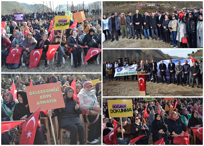Espiye halkı Gelevera’ya çöp tesisi tehditine karşı eylemde… Espiye halkı Gelevera’ya çöp tesisi tehditine karşı eylemde…