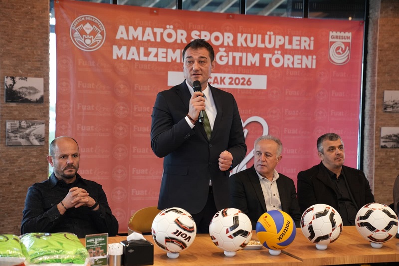 GİRESUN BELEDİYESİ’NDEN AMATÖR SPORA TOP VE MAZOT DESTEĞİ VERİLDİ