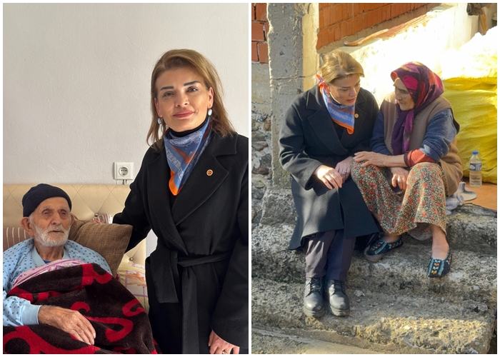 Sefine Peker Bulancak köylerinde yaşlılarla