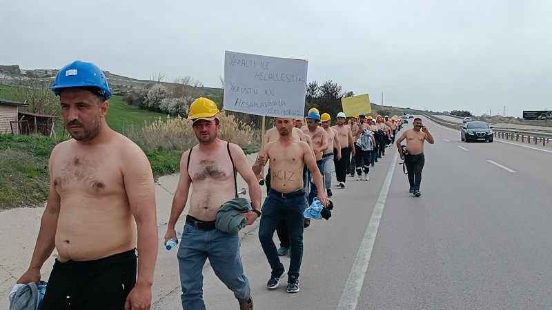 Madencilerin eylemi uzlaşıyla sonuçlandı