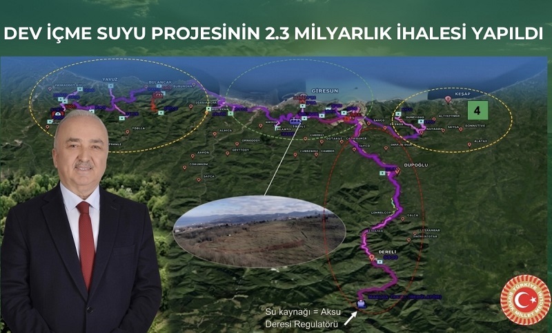 İkisu İçme Suyu Projesi’nin ilk etabı ihale edildi