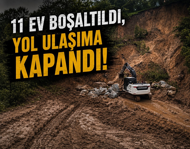 Kovanlık’ta heyelan:11 ev boşaltıldı…