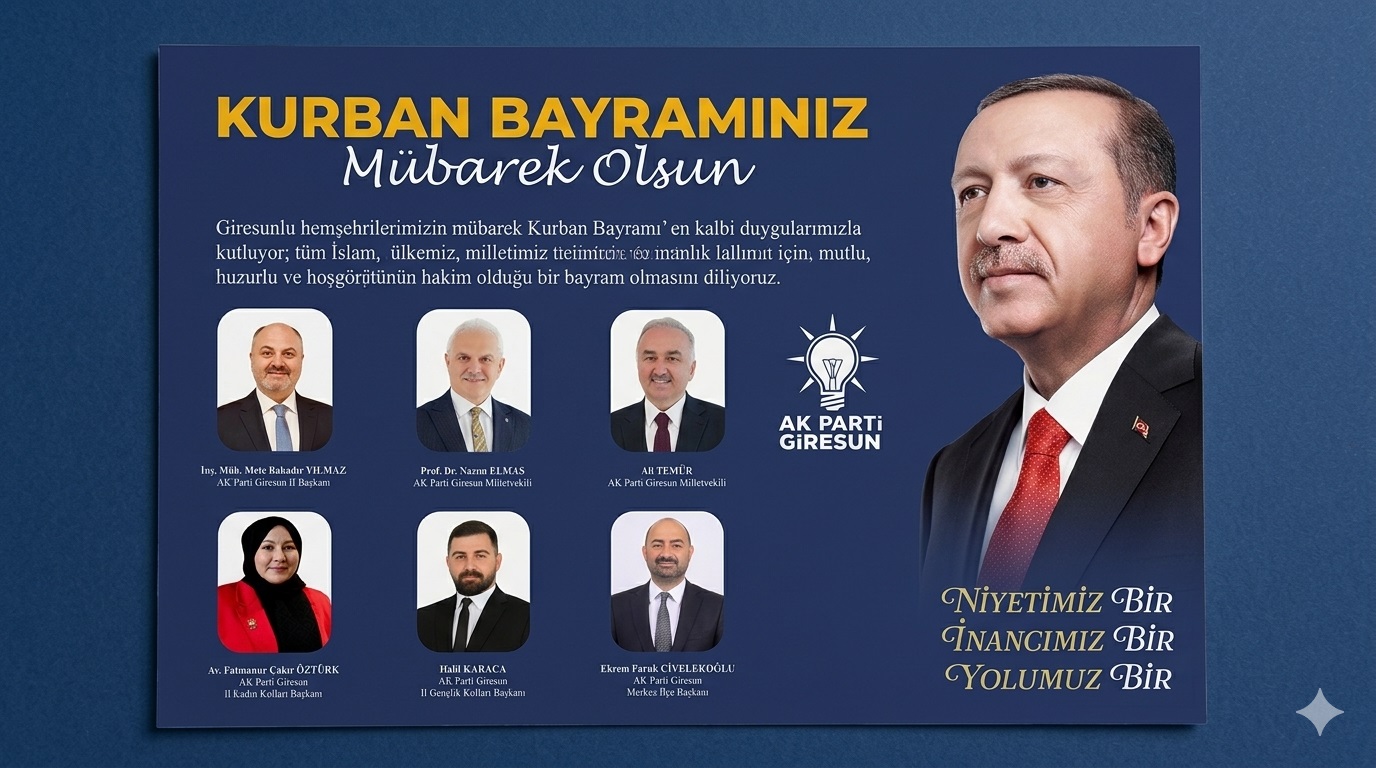 AK PARTİ İL BAŞKANLIĞI BAYRAM MESAJI