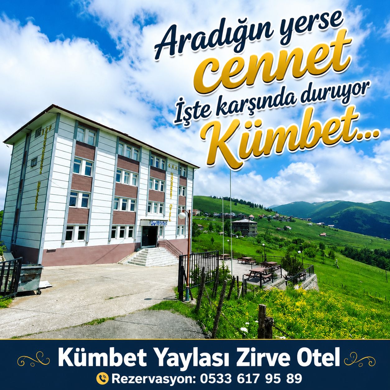 Kümbet Zirve Otel konuklarını bekliyor