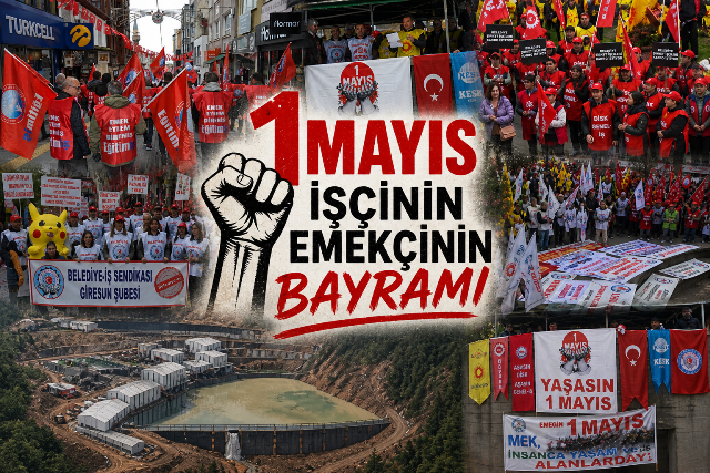 GİRESUN’DA 1 MAYIS BÖYLE KUTLANDI