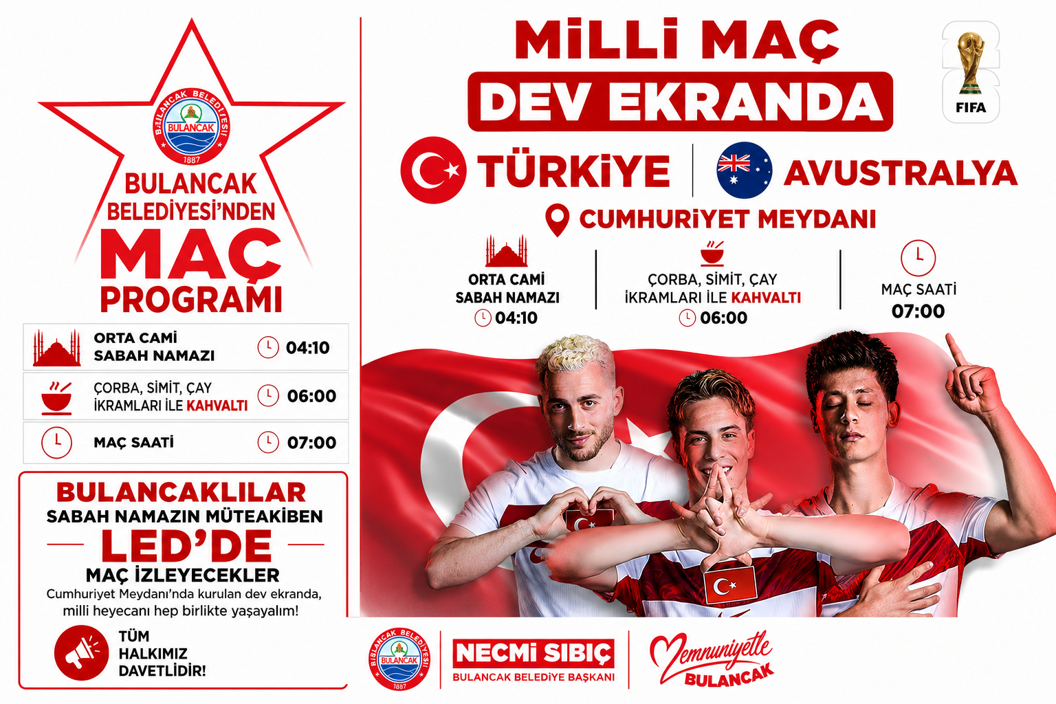Önce namaz, sonra maç