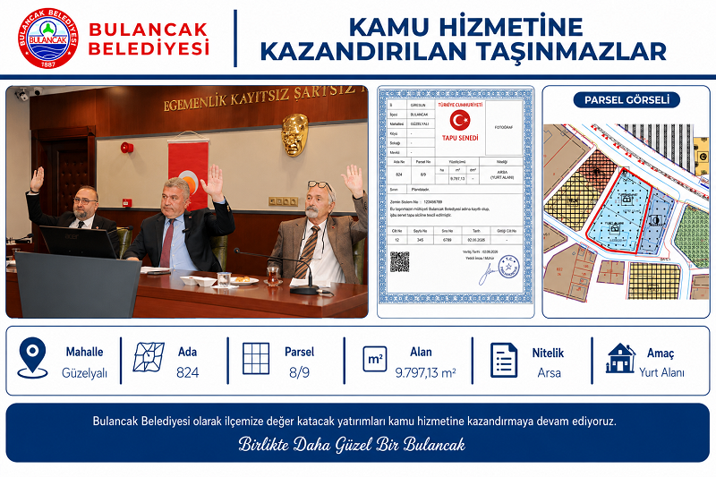 Bulancak Belediyesi’nden Hazineye 600 Milyon Liralık Yer Tahsisi