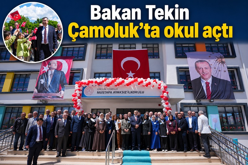 YUSUF TEKİN: “CUMHURBAŞKANIMIZ SAYESİNDE DERSLİK SAYISI ARTI”