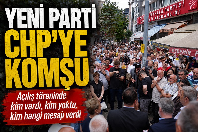 YENİ PARTİ’YE CHP TABELASININ ALTINDA TÖREN YENİ PARTİ’YE CHP TABELASININ ALTINDA TÖREN