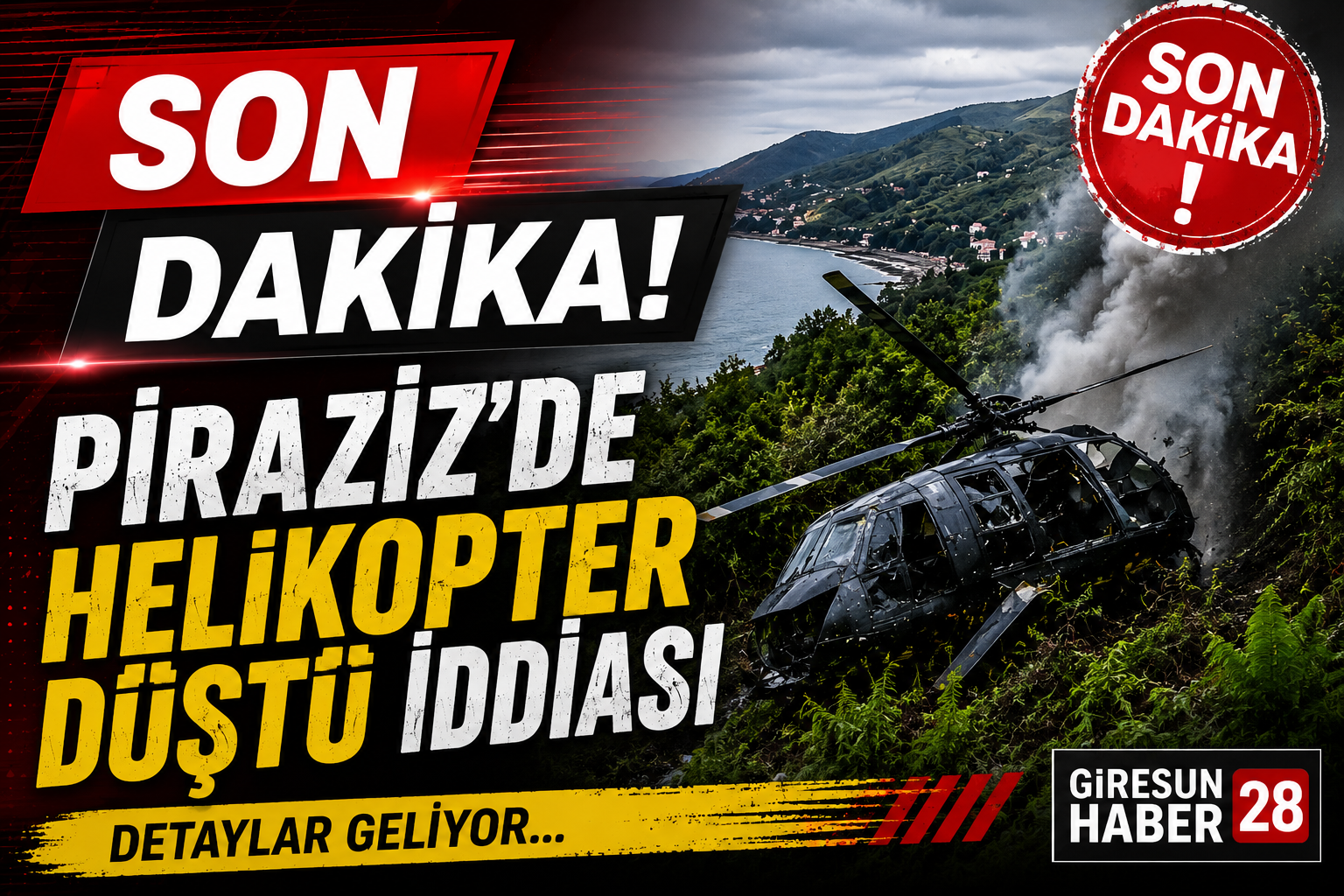 Helikopter düştü iddiası Helikopter düştü iddiası