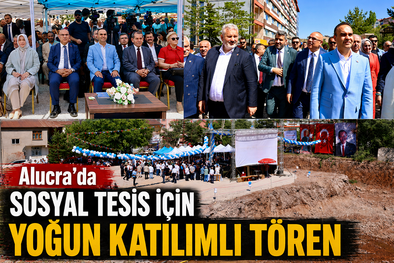Alucra’da tören vardı