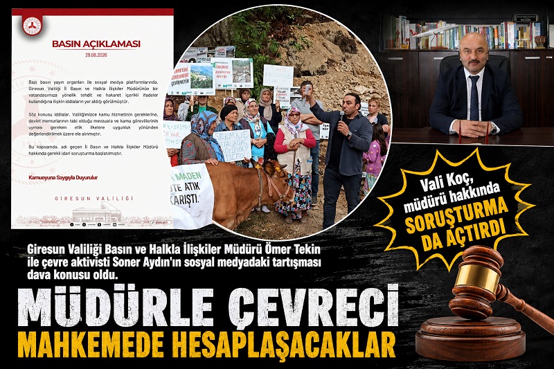 Vali, basın müdürü hakkında soruşturma başlattı