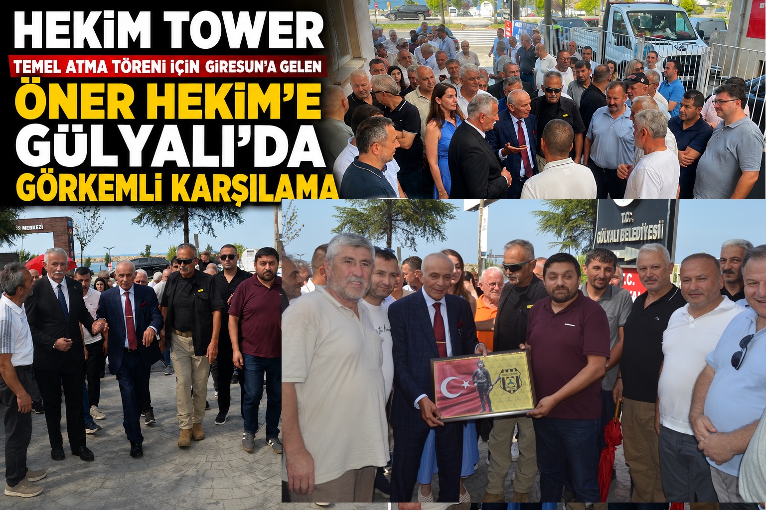 ÖNER HEKİM’E GÜLYALI’DA GÖRKEMLİ KARŞILAMA
